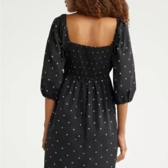 Free Assembly Black Dress with White Floral Accents - Picture 2 of 5